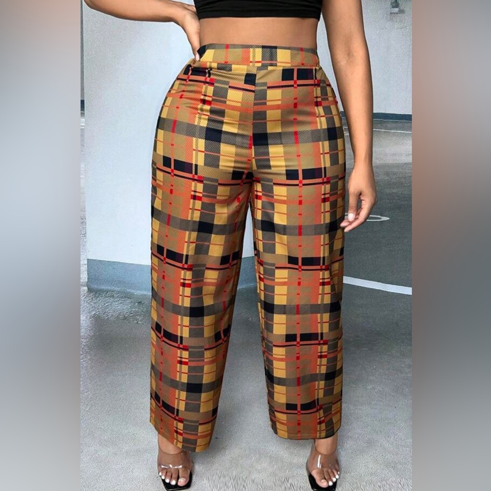 SHEIN | Plaid Wide Leg Pants